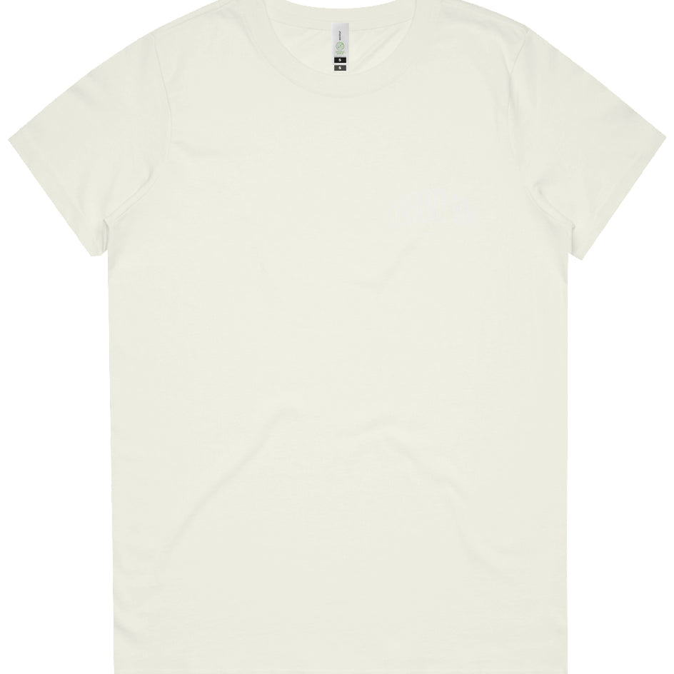 A Live Not Die product photo of the generosity wins t shirt in tan
