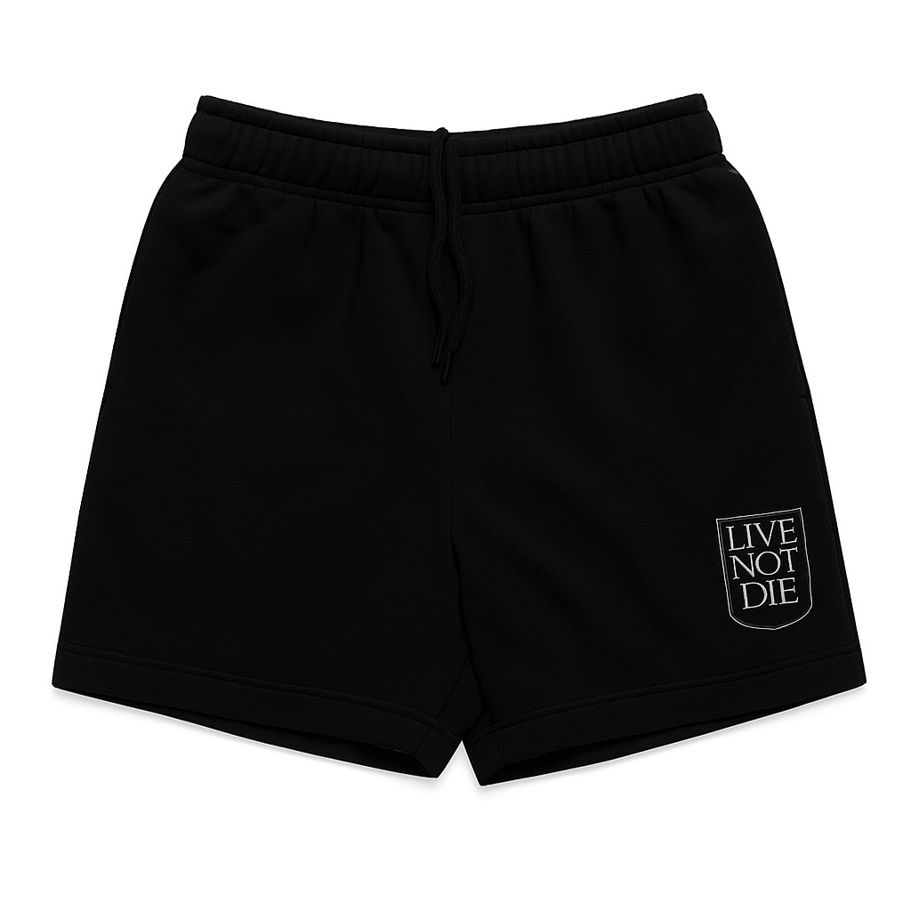 Product image of Live Not Die track shorts  in black