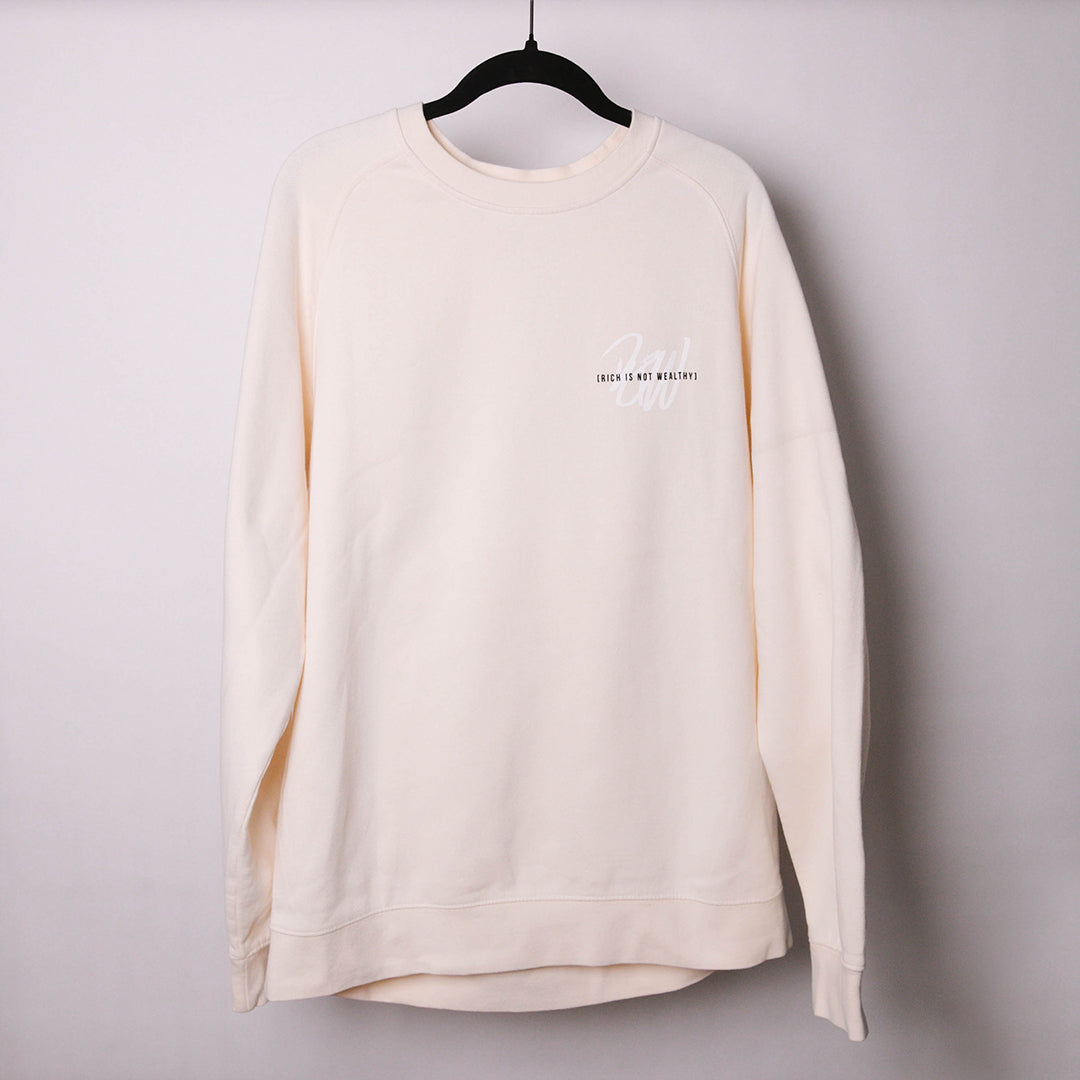 I Will Live And Not Die Crewneck (OG Rich Is Not Wealthy)