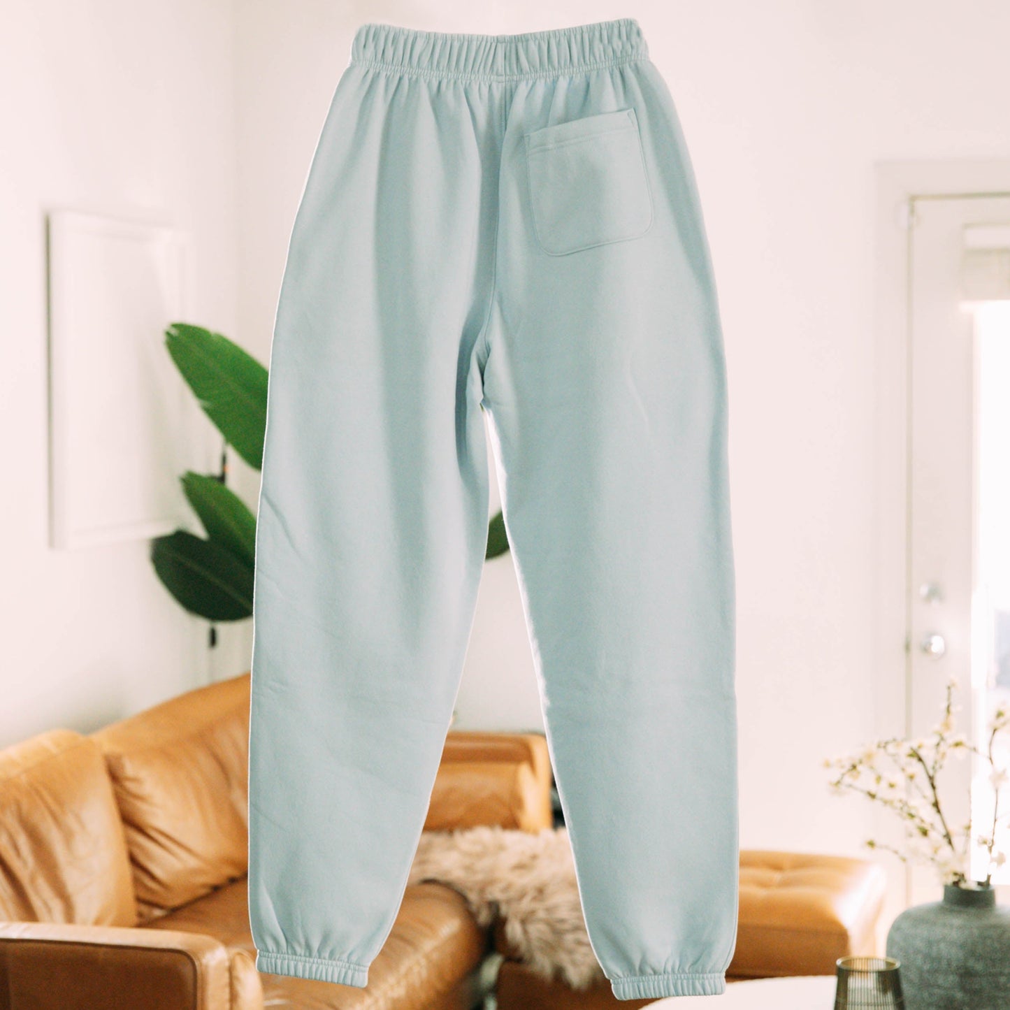 A product shot of the live not die trackpants
